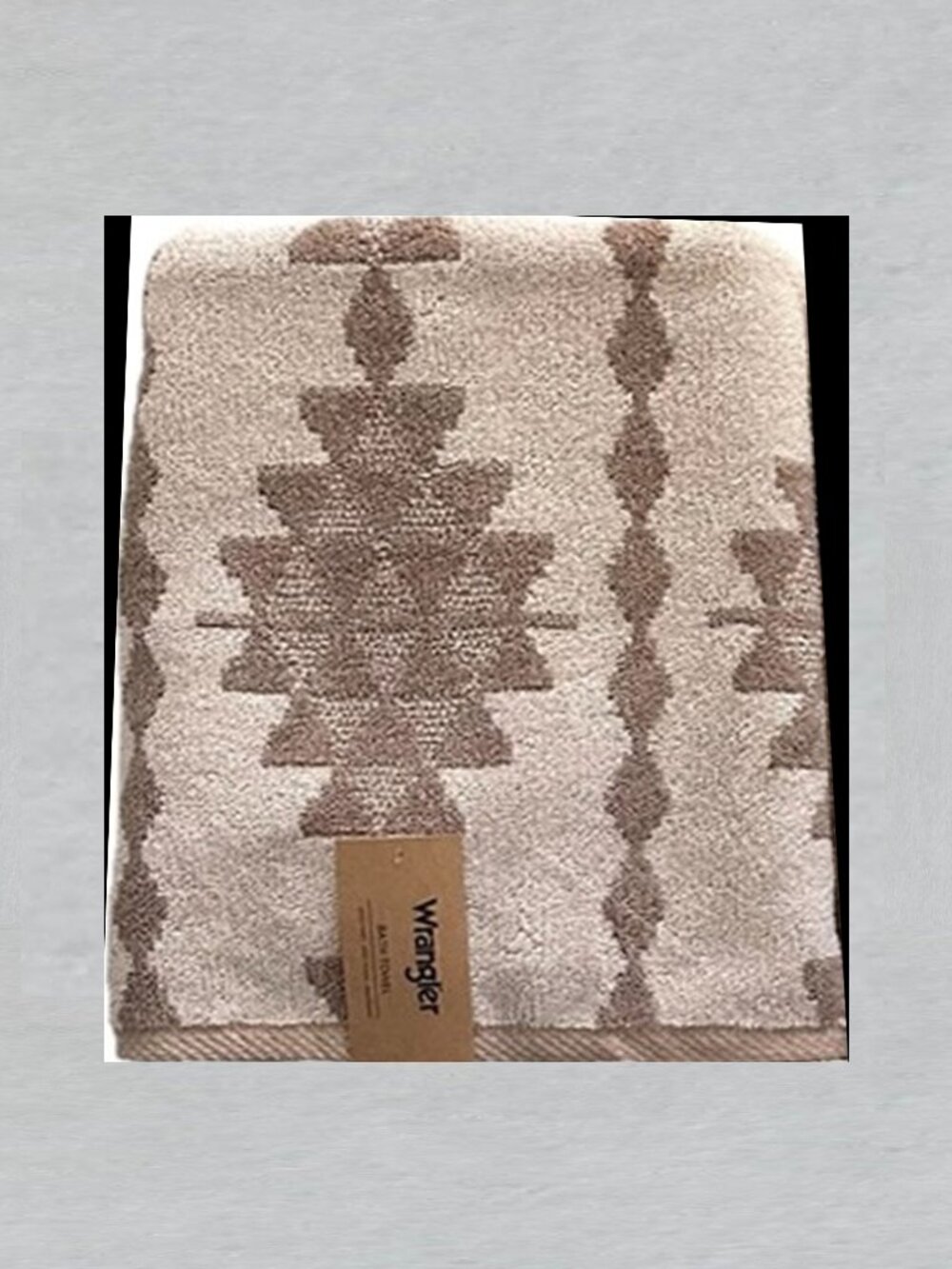 Wrangler Aztec Southwestern Bath Towel Color Beige